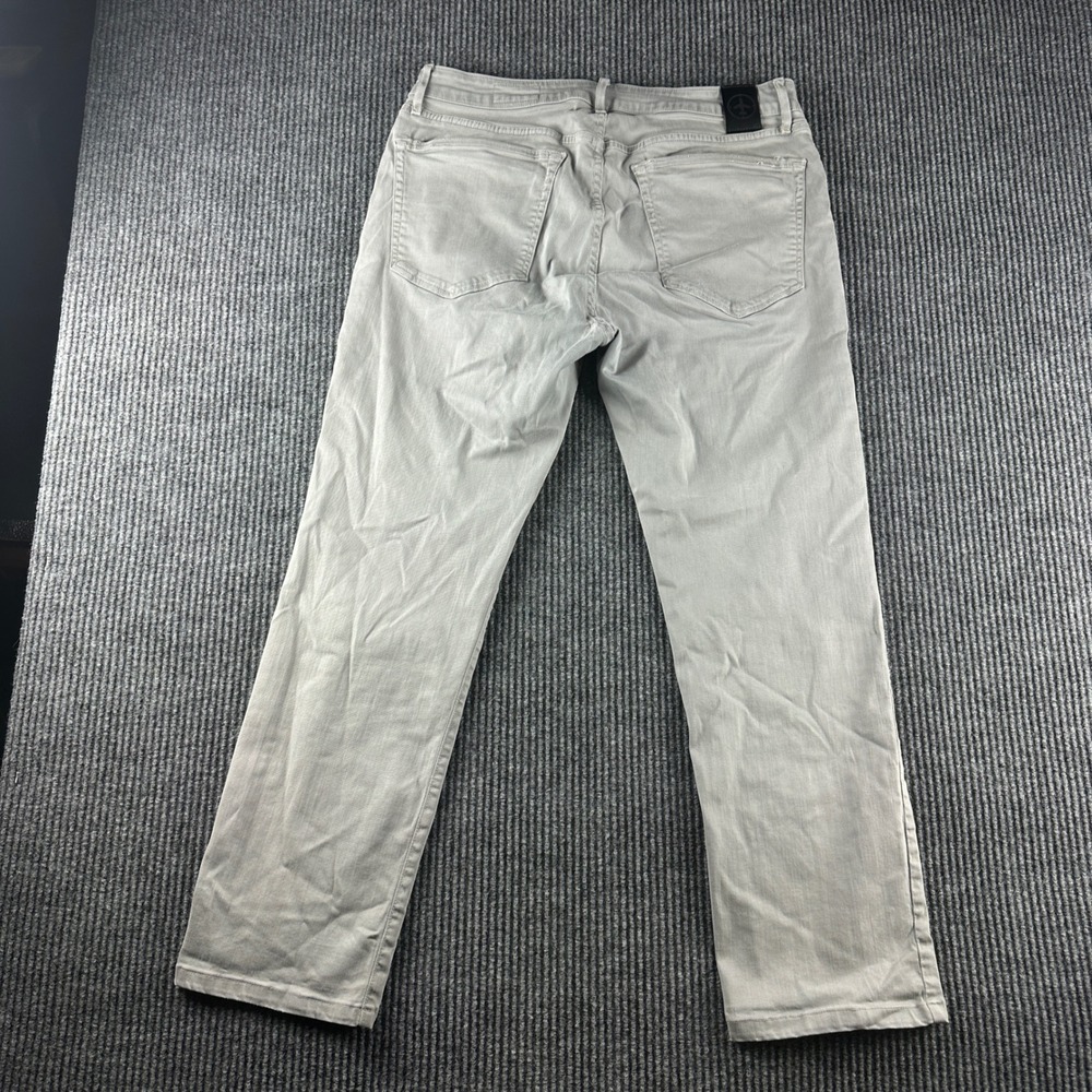 Aviator Made in USA Mens Travel Jeans Light Gray Straight Leg Size 34x31